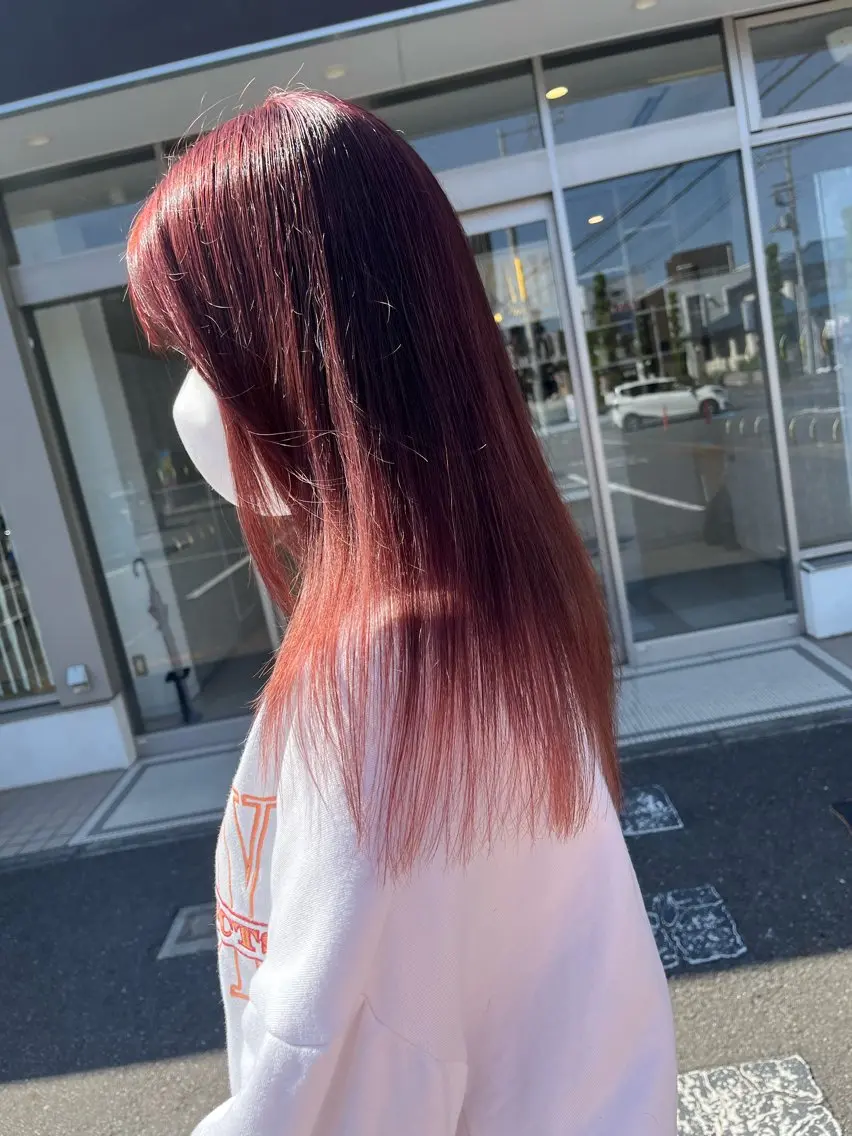ロング カラー 吹田 駿 髪質改善縮毛矯正のヘアスタイル