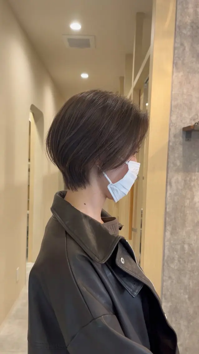 ショート カラー カット ヘアカラー レイヤーカット ✂︎玲旺のヘアスタイル