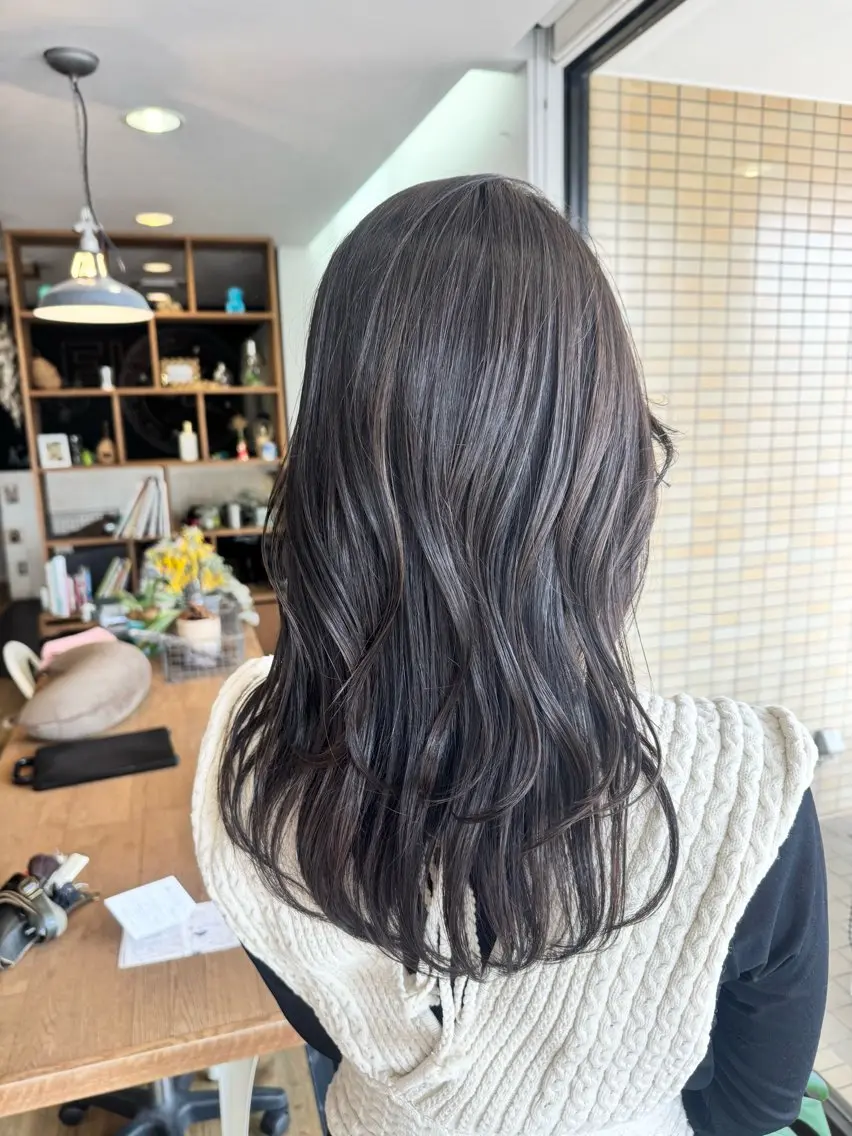 ✨透け感✨全体カラー＋トリートメント（別途ロング料金¥700）の写真