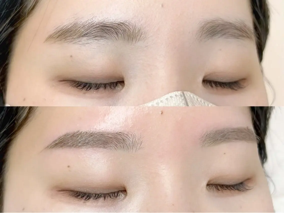 💜眉毛にお悩み💦の方！形、毛量整えます💜【アイブロウwax】口コミサービスメイク仕上げの写真
