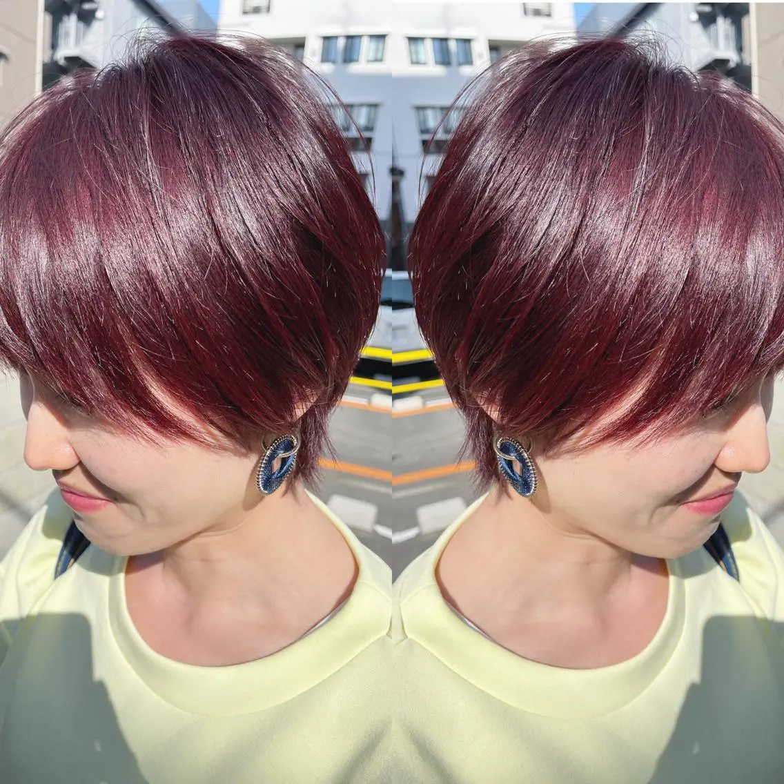 ショート ショートボブ ボブ ショートヘア カット ヘアカラー トリートメント H (エイチ) 烏丸御池店のヘアスタイル