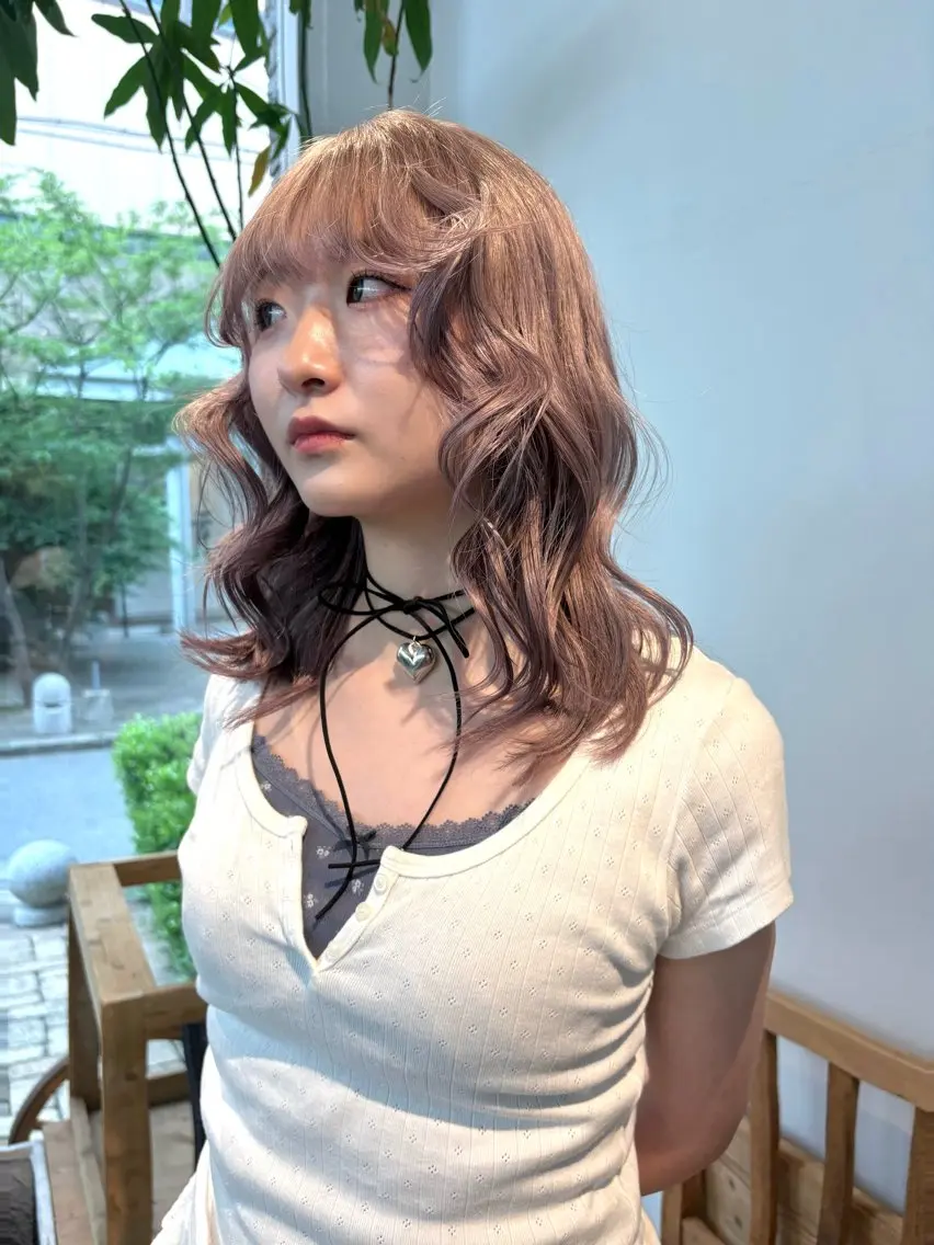 ミディアム Fev YUZUのヘアスタイル