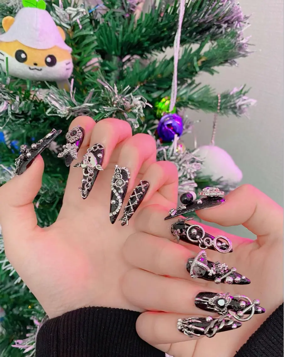 ネイル 成人式 ジェルネイル ネイルチップ ハンドネイル MoMoA Nail ネイル長さ出し専門店のネイルデザイン