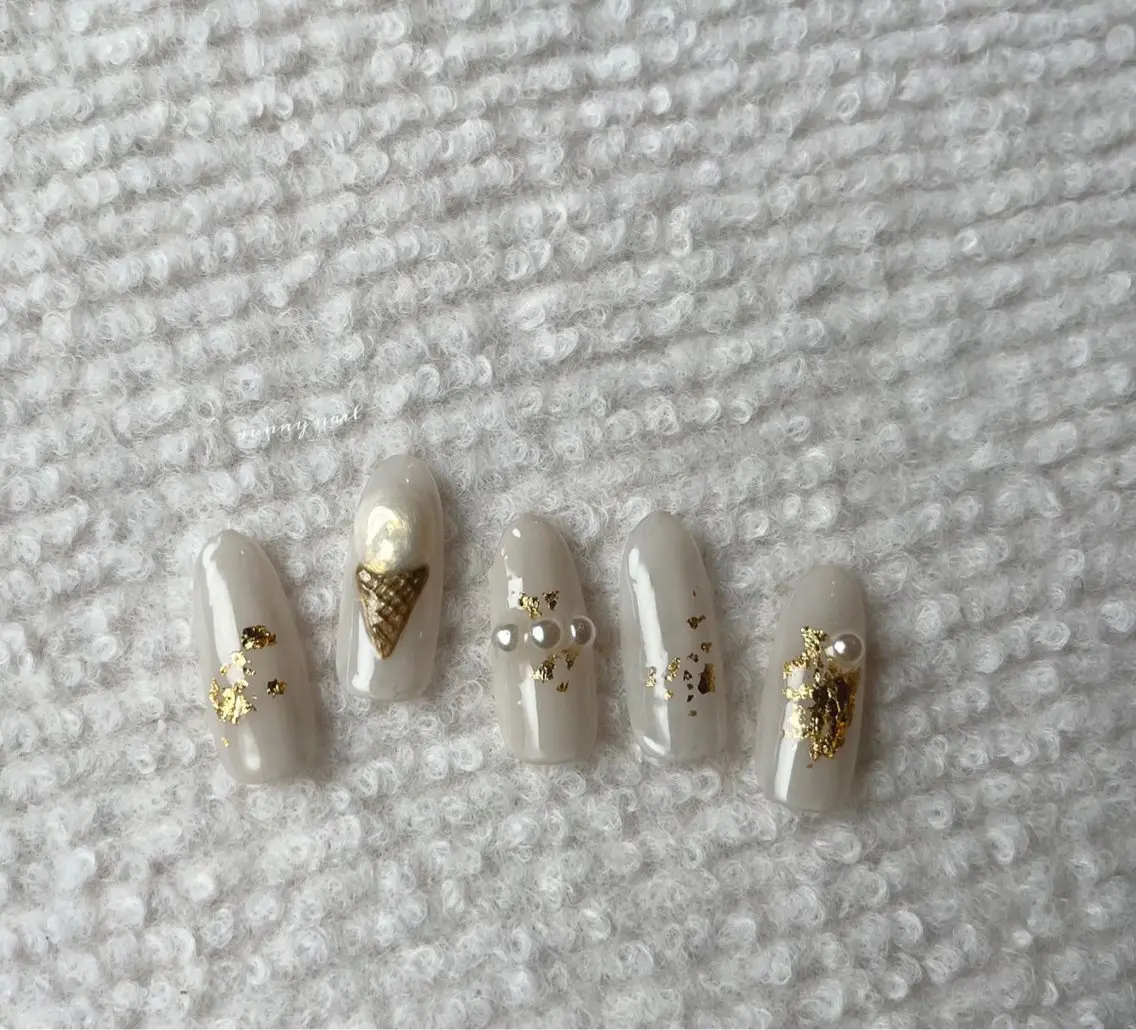 ネイル ジェルネイル 氷ネイル・うるうるネイル パラジェル 夏ネイル sunny nailのネイルデザイン