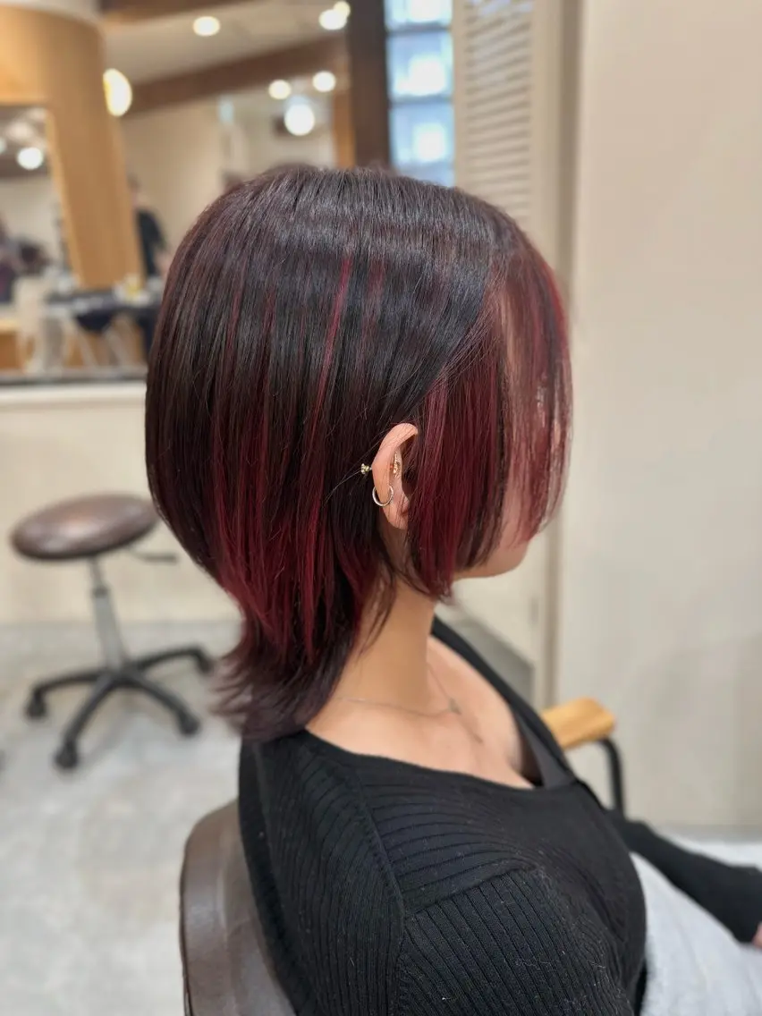 ミディアム カラー カット ヘアカラー トリートメント ROPE🫧 フウカのヘアスタイル