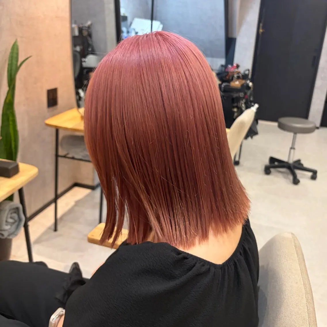 ミディアム カラー ヘアカラー HAILEY/ 富田実桜のヘアスタイル