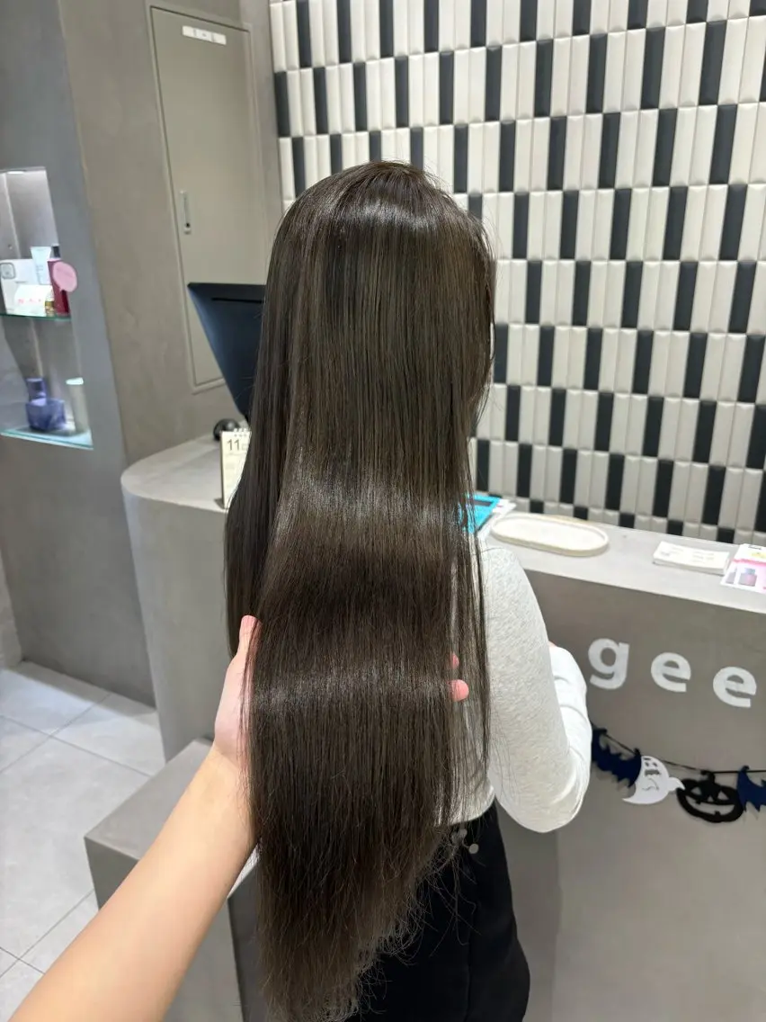 ロング カラー カット ヘアカラー トリートメント 望 吹のヘアスタイル