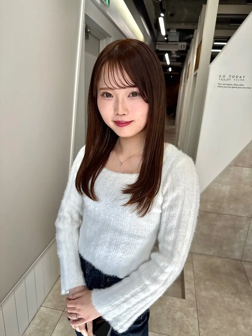 セミロング カット 三輪 恭平のヘアスタイル