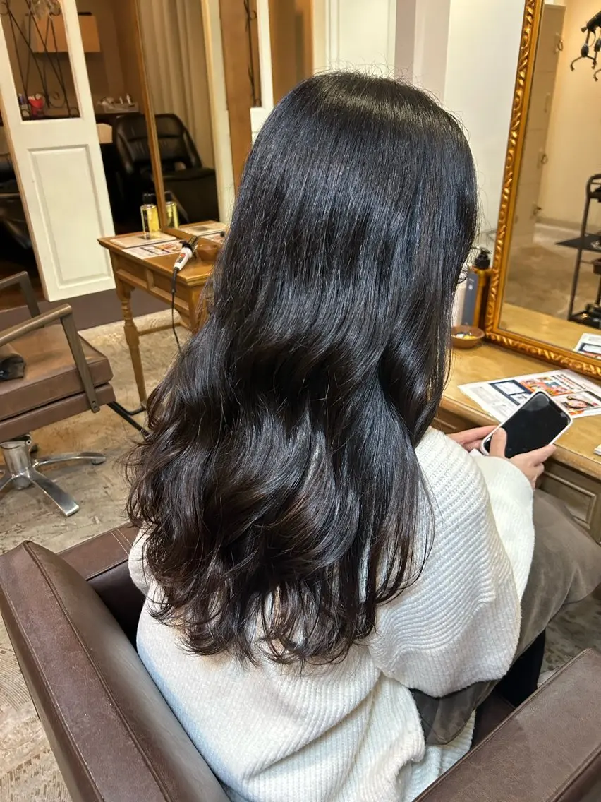 ロング カラー 小澤 一稀のヘアスタイル
