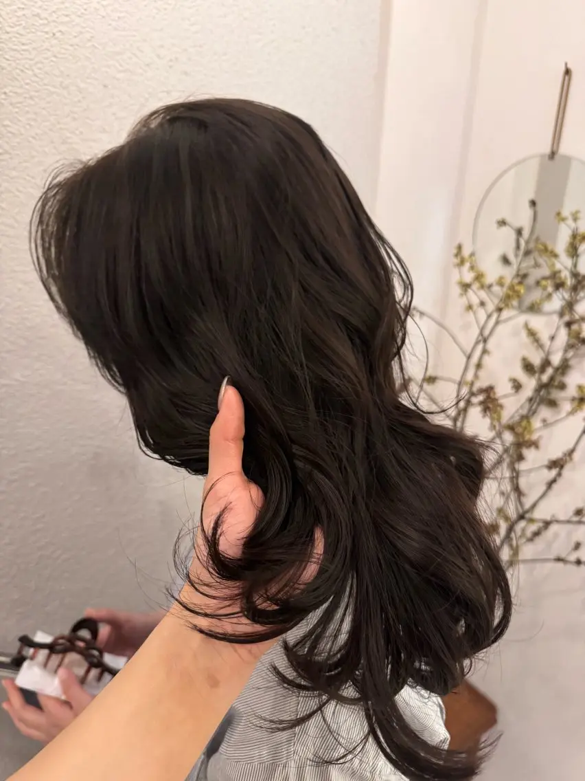ミディアム ヘアカラー 🦢パーマモデル 様募集中🦢AI🫧のヘアスタイル
