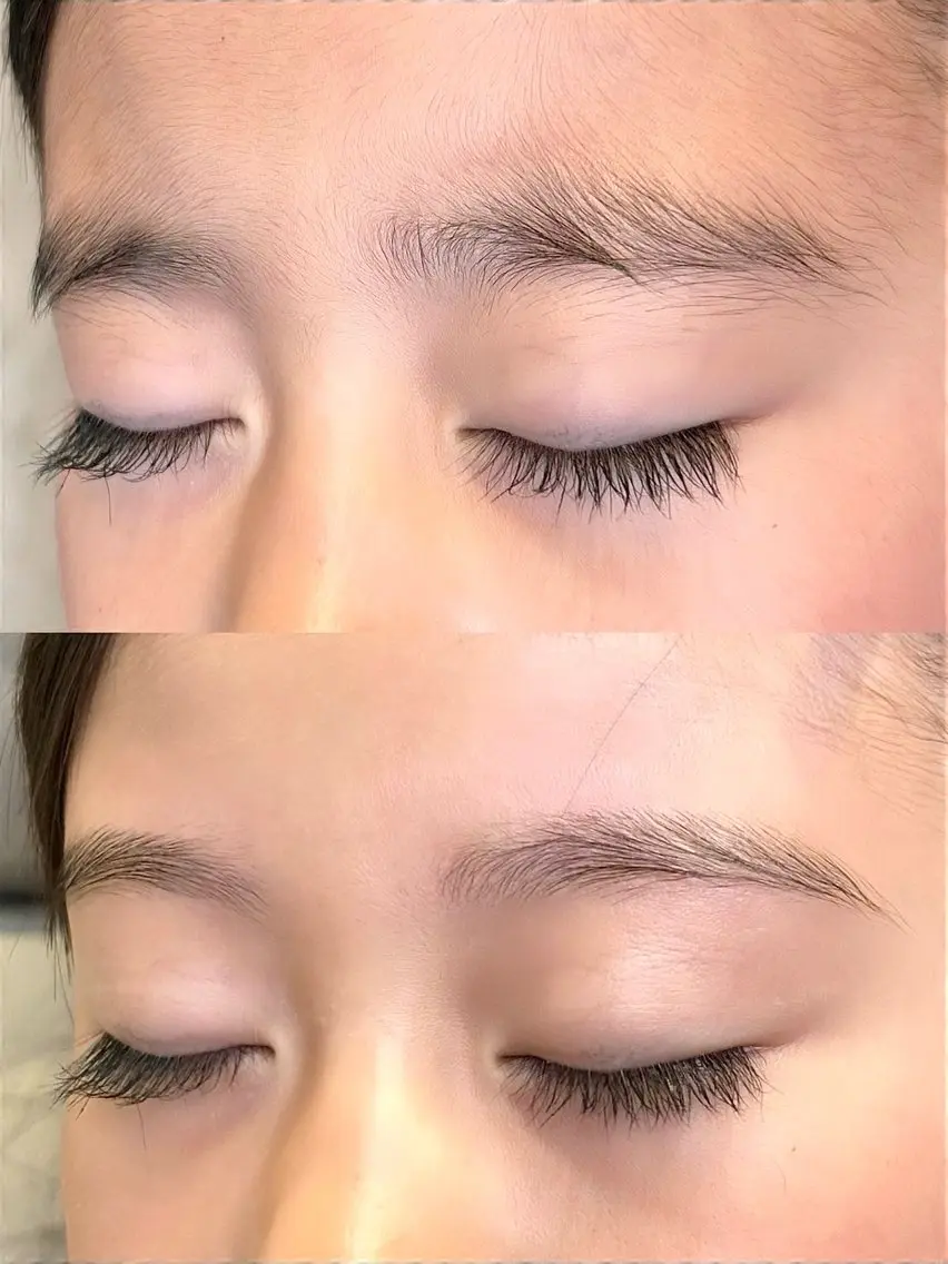 美眉スタイリング+おでこ・こめかみWAX🌝✨の写真