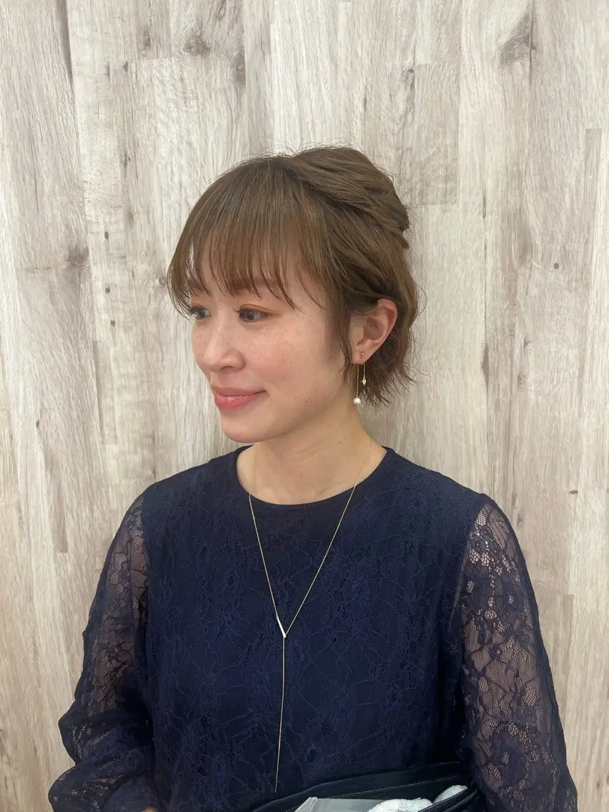 ヘアアレンジ ヘアセット ヘアメイクネイリスト hidemi中目黒のヘアスタイル