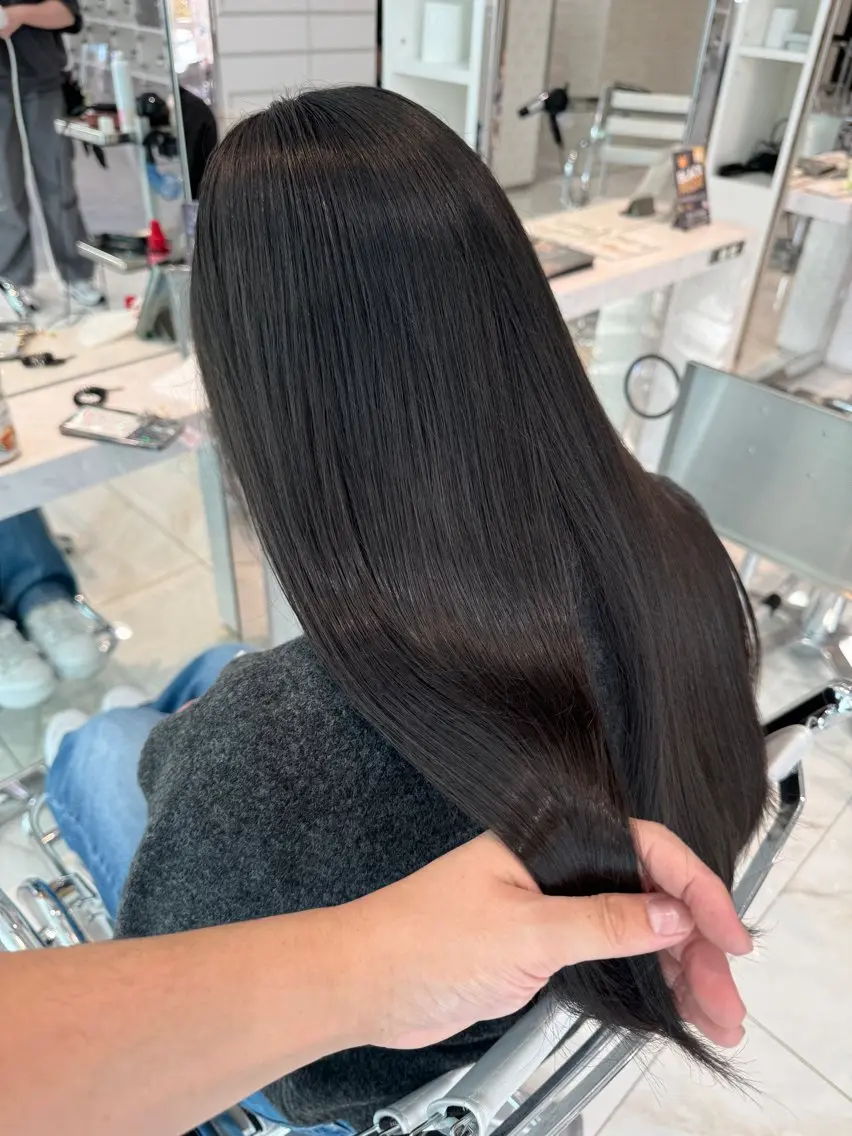 カラー 透明感カラー 赤み消しカラー /透明感カラー 上長のヘアスタイル