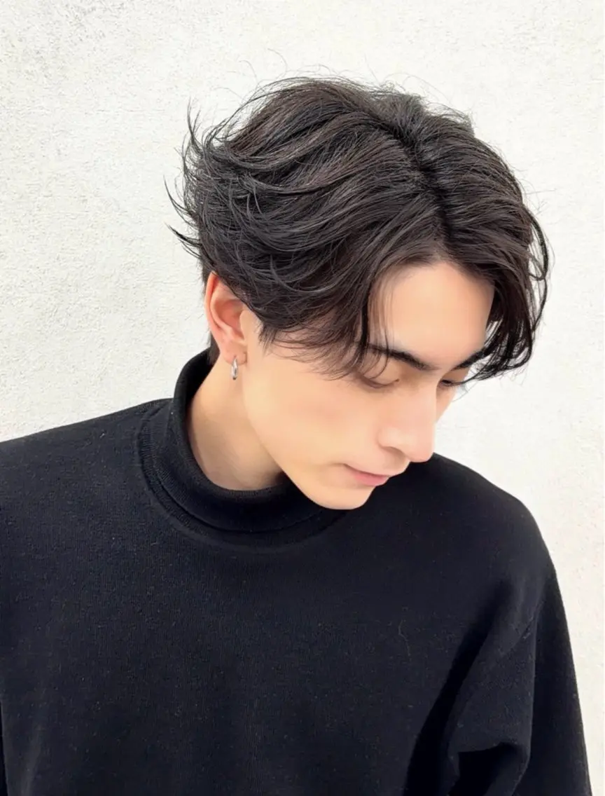 ショート その他 メンズパーマ熊谷 フェザーパーマのヘアスタイル
