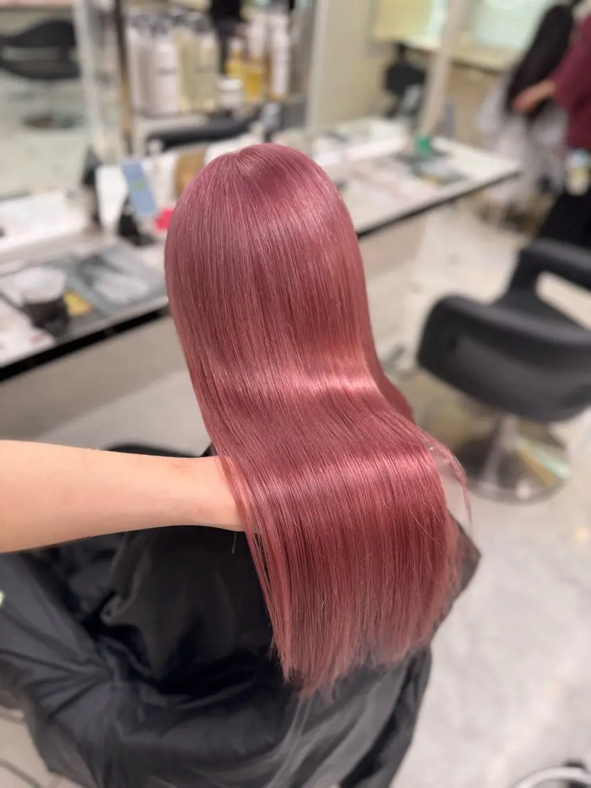 ロング ヘアカラー ♥️韓国風透明感 暖色misa♥️のヘアスタイル
