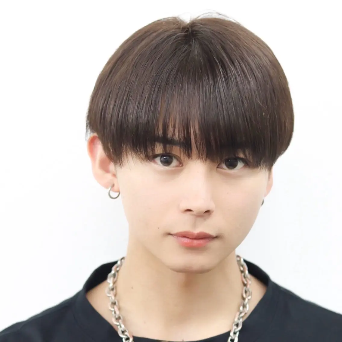 ショート カラー パーマ メンズ ヘアカラー 木代 ひめりのヘアスタイル