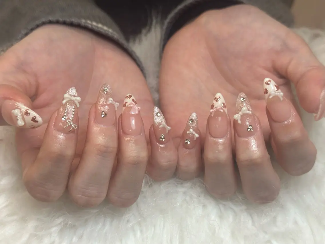 ネイル アートネイル ジェルネイル マグネットネイル ハンドネイル JennNail_ マオのネイルデザイン