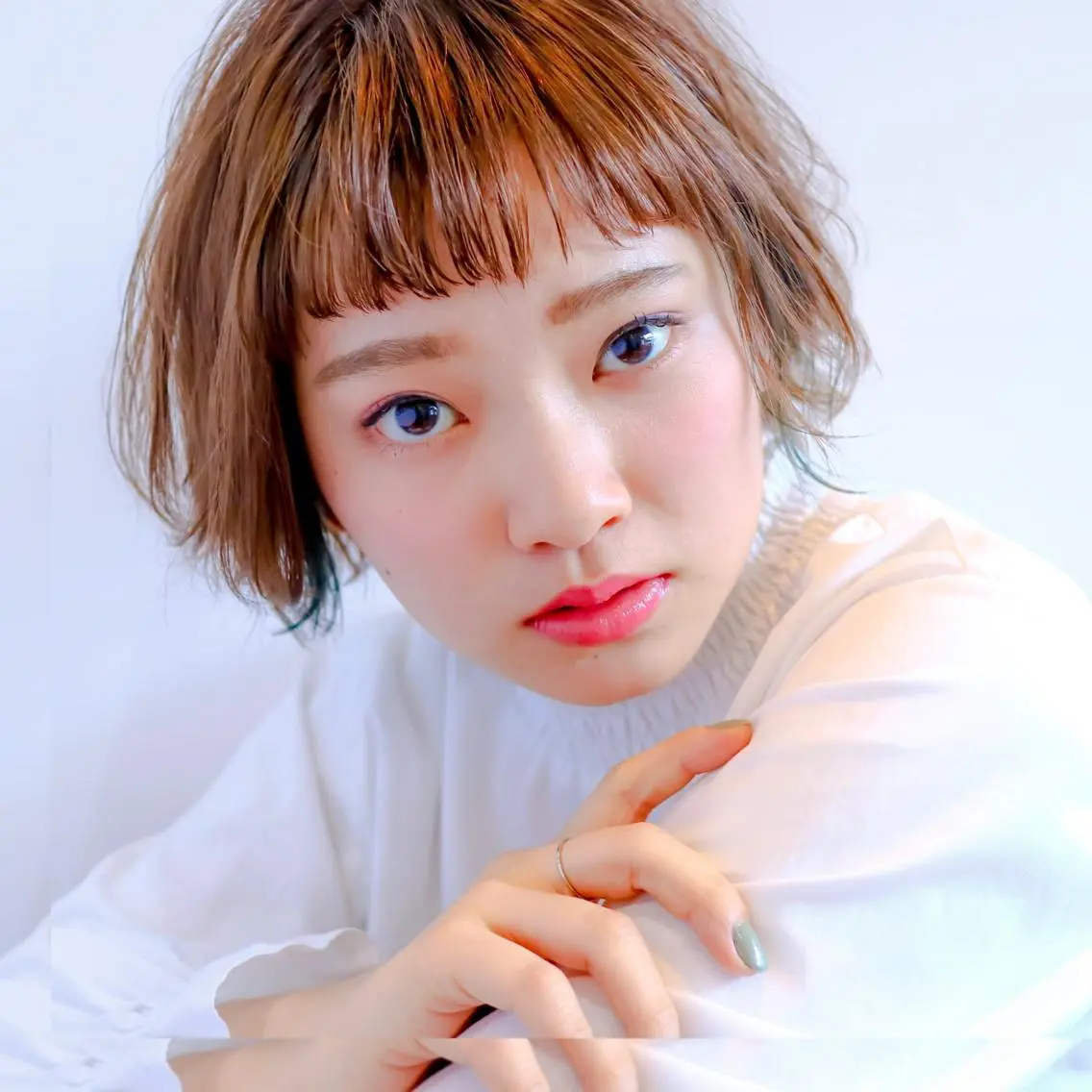ショート カラー パーマ ヘアアレンジ 似合わせhair🔸 アサダ タカコ🔸のヘアスタイル