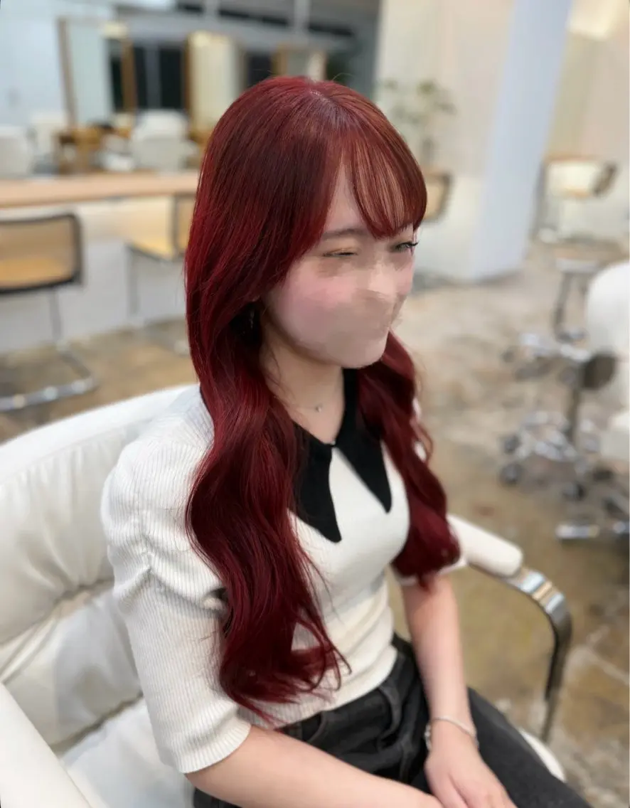 ロング カラー ヘアカラー 透明感カラー🫧.⋆ manaのヘアスタイル