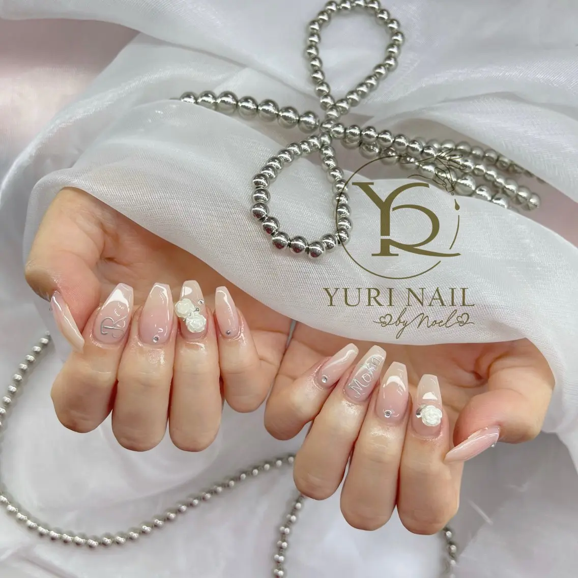 ネイル チークネイル フットネイル フレンチネイル グラデーション キラキラネイル ハンドネイル フットネイル ハンドケア YURI Nail Funabashiのネイルデザイン