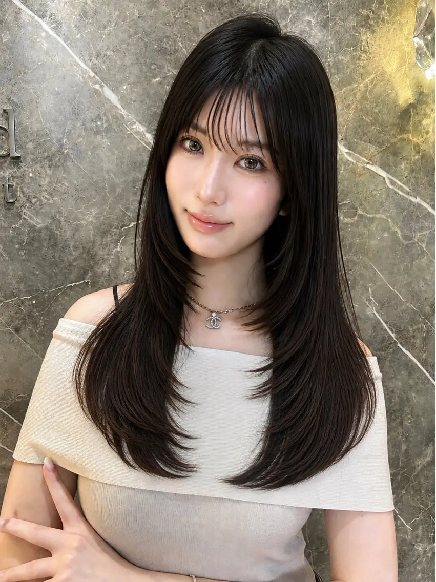 ロング カット トリートメント レイヤー 祝田巳幸/全国4位のヘアスタイル