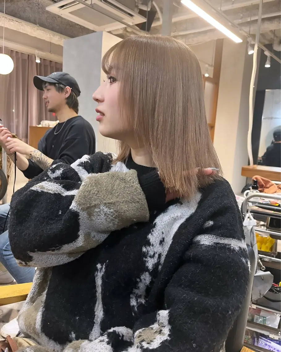 ミディアム カラー ヘアカラー トリートメント 【代表】 辻龍樹のヘアスタイル