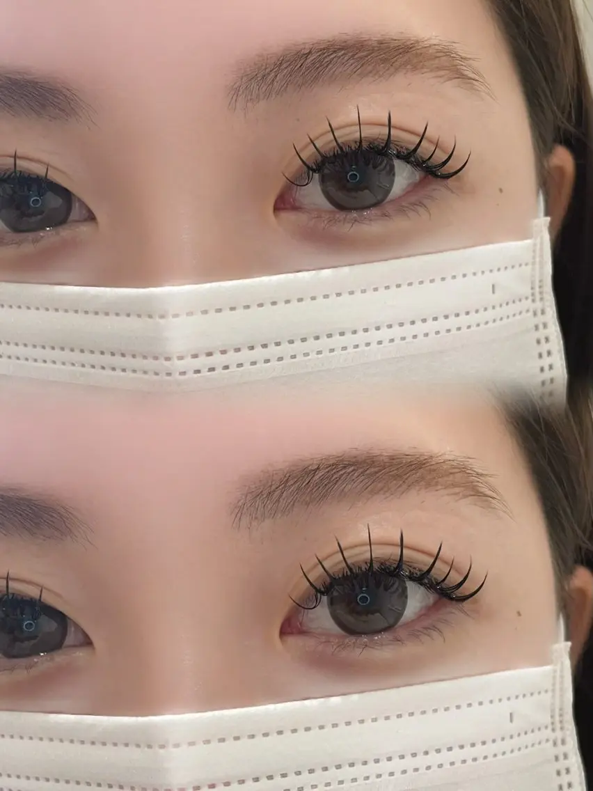 フラットラッシュ付け放題✨ ボリュームもデザインも自由自在です⸝⸝⸝【マツエクオフありの方は必ず事前にお伝え下さい】の写真