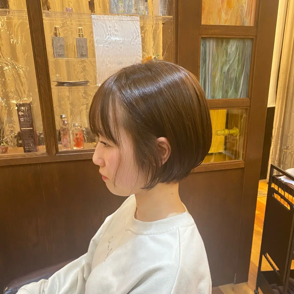 ショート ショートボブ 丸みショート ボブ ショートヘア 香取 里実のヘアスタイル