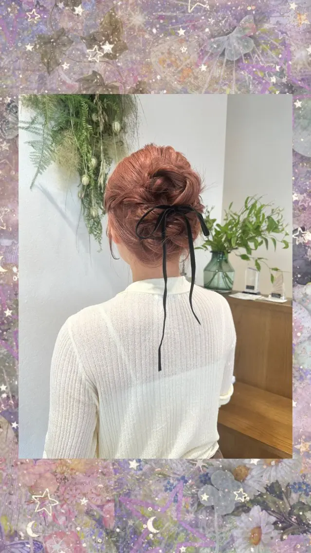 ロング ヘアセット ヘアアレンジ/艶 カラー/ASAHIのヘアスタイル
