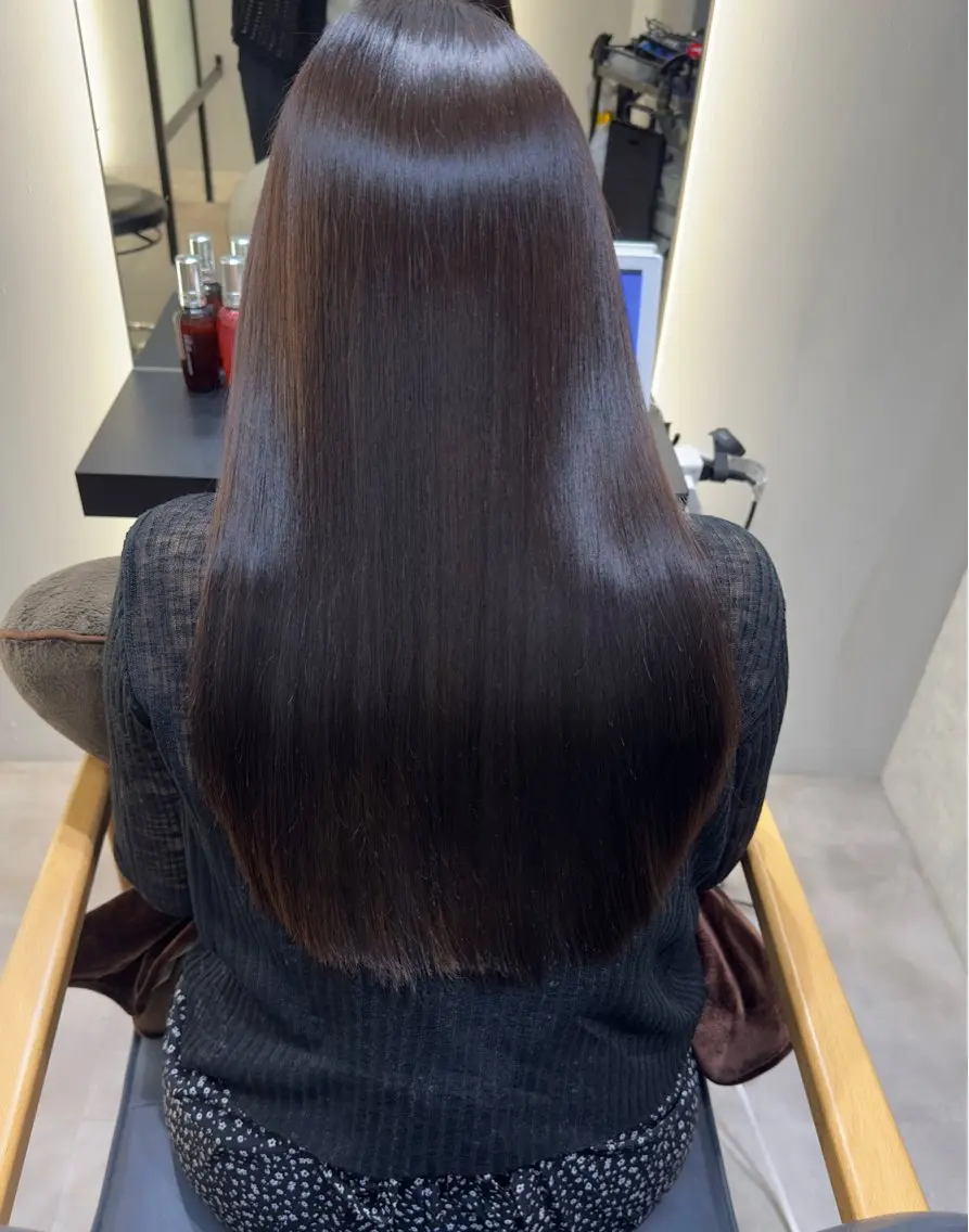 ロング 髪質改善 縮毛矯正 トリートメント 💎ReFaで作る 髪質改善💎のヘアスタイル