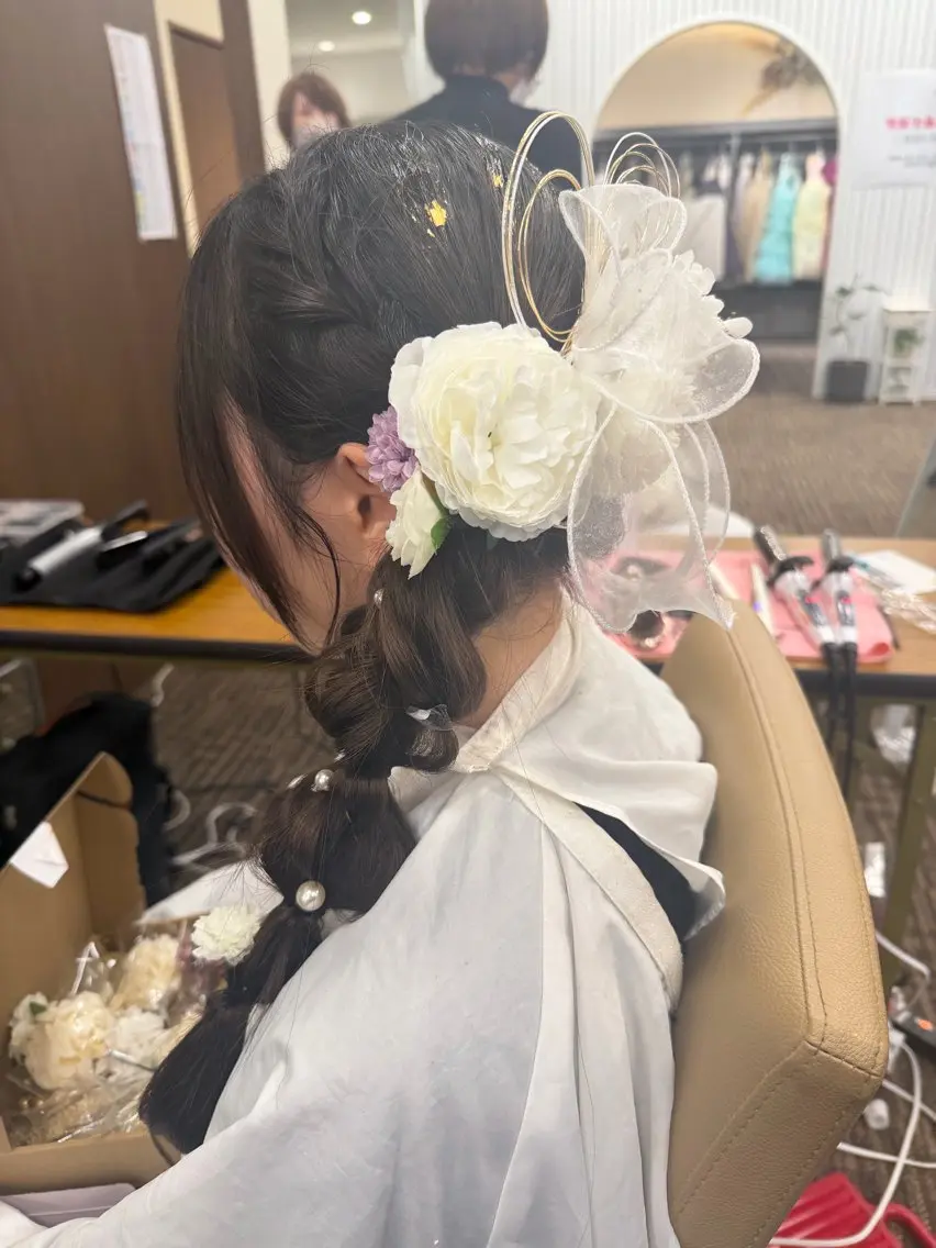 ロング ヘアセット 川本 葵のヘアスタイル