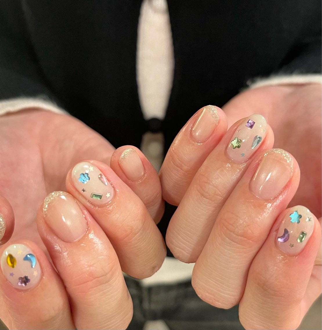 ネイル キラキラネイル ハンドネイル AT.1011/ ハルカのネイルデザイン