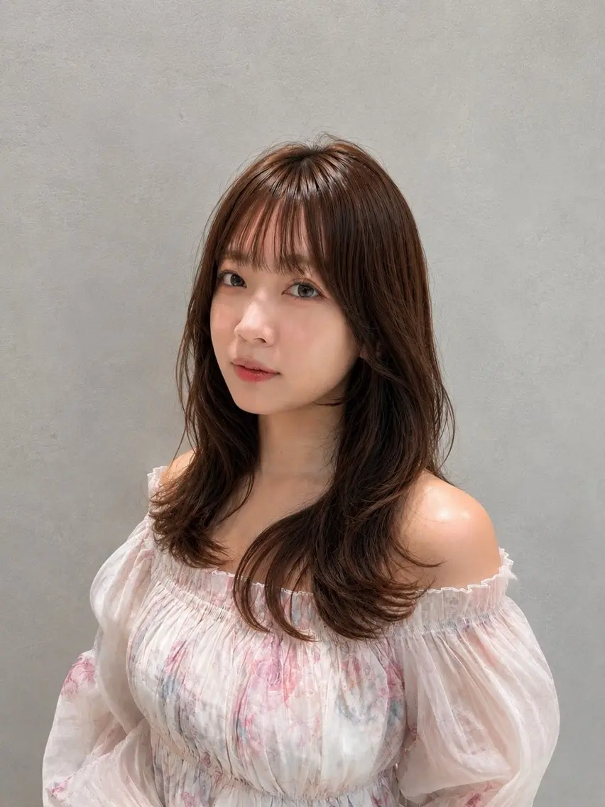 ロング カット ヘアカラー トリートメント 🌈レイヤーカット/ /吉田悟志🌈のヘアスタイル