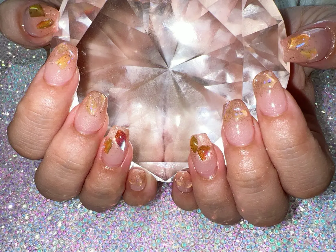 ネイル グラデーション マグネットネイル coco nailのネイルデザイン