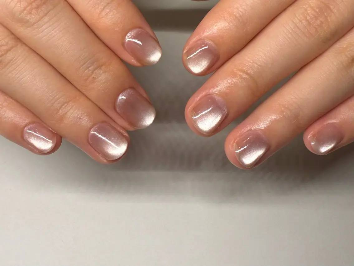 ネイル マグネットネイル マグネットワンカラー ワンカラーネイル ピンク ハンドネイル filonnail asukaのネイルデザイン