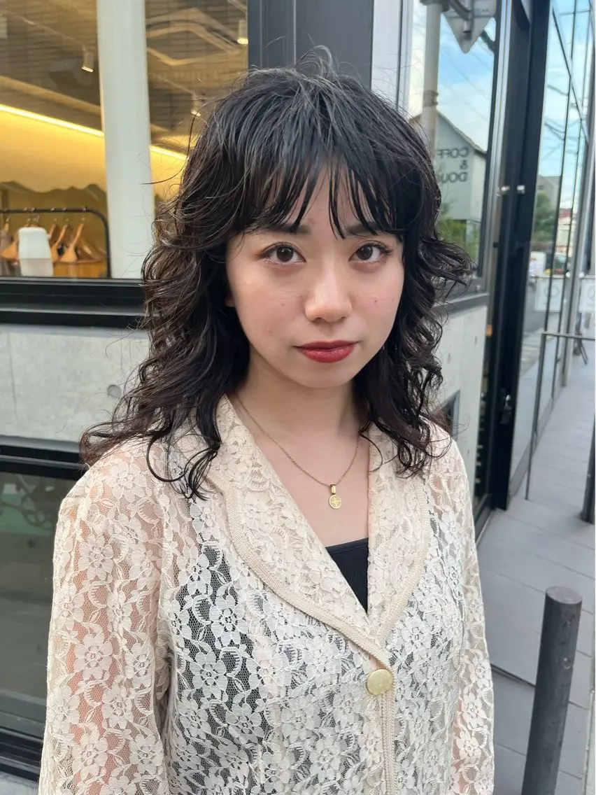 パーマ 🌙ヘーゼルベージュ レイヤーカット🌙のヘアスタイル