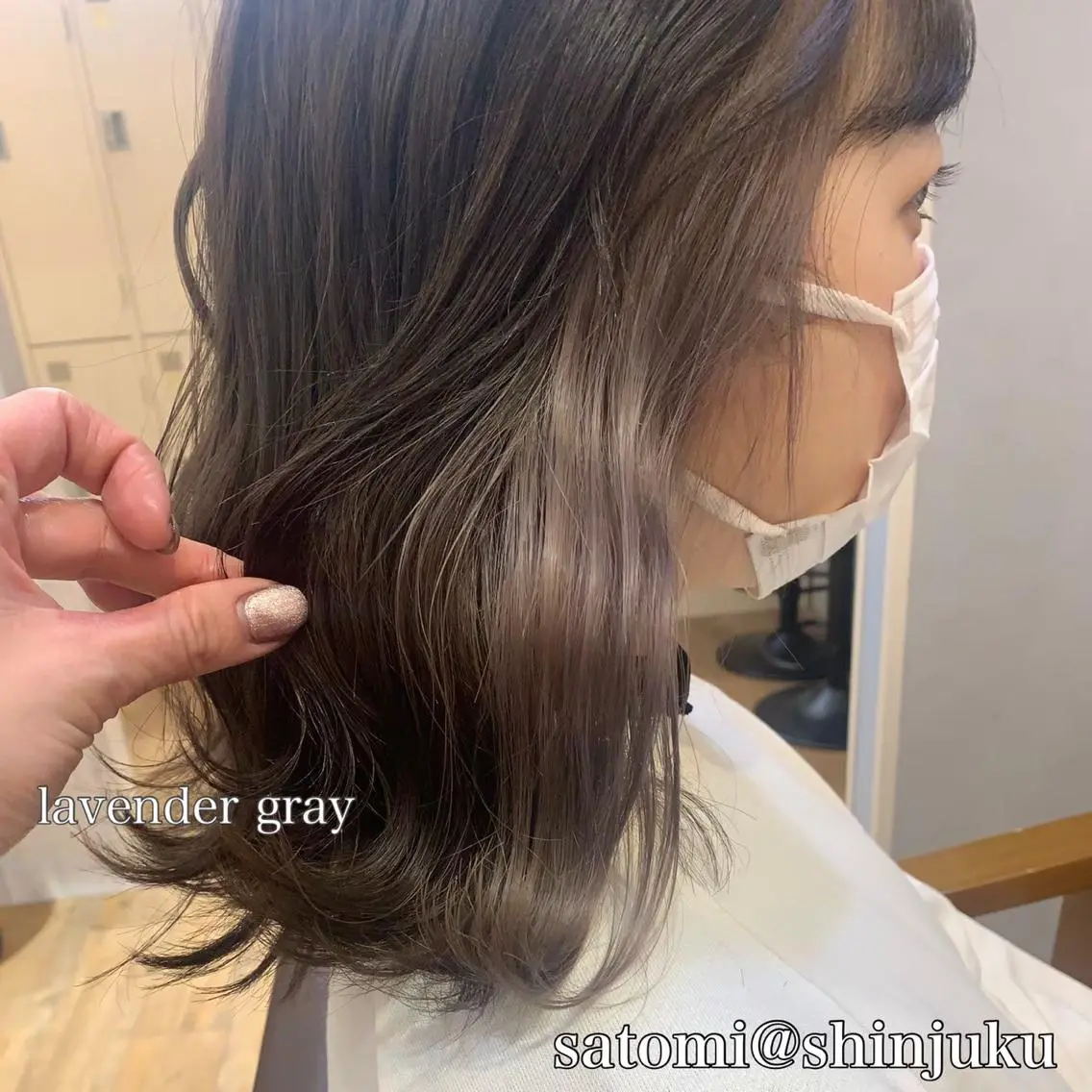 ミディアム カラー パーマ ヘアアレンジ メンズ ワット 原宿のヘアスタイル