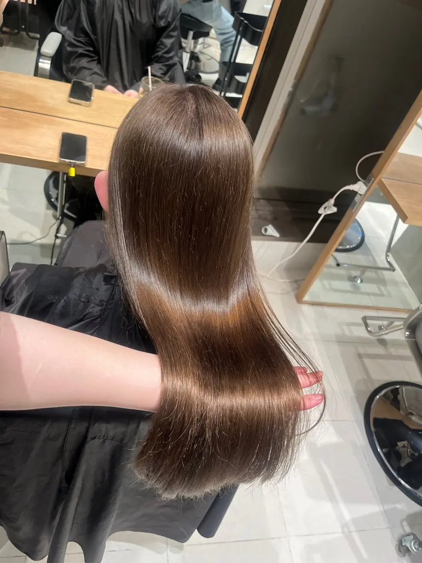 ロング カラー カット ヘアカラー トリートメント 🎀透明感 カラー🎀ミズキのヘアスタイル