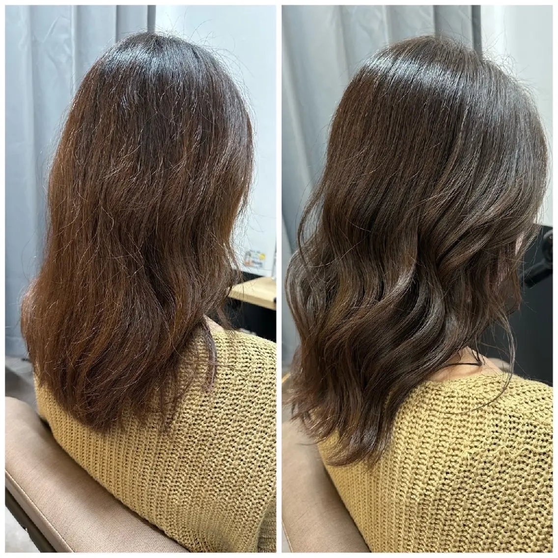 カラー セミロング カット ヘアカラー トリートメント TELAHAIR 船橋のヘアスタイル