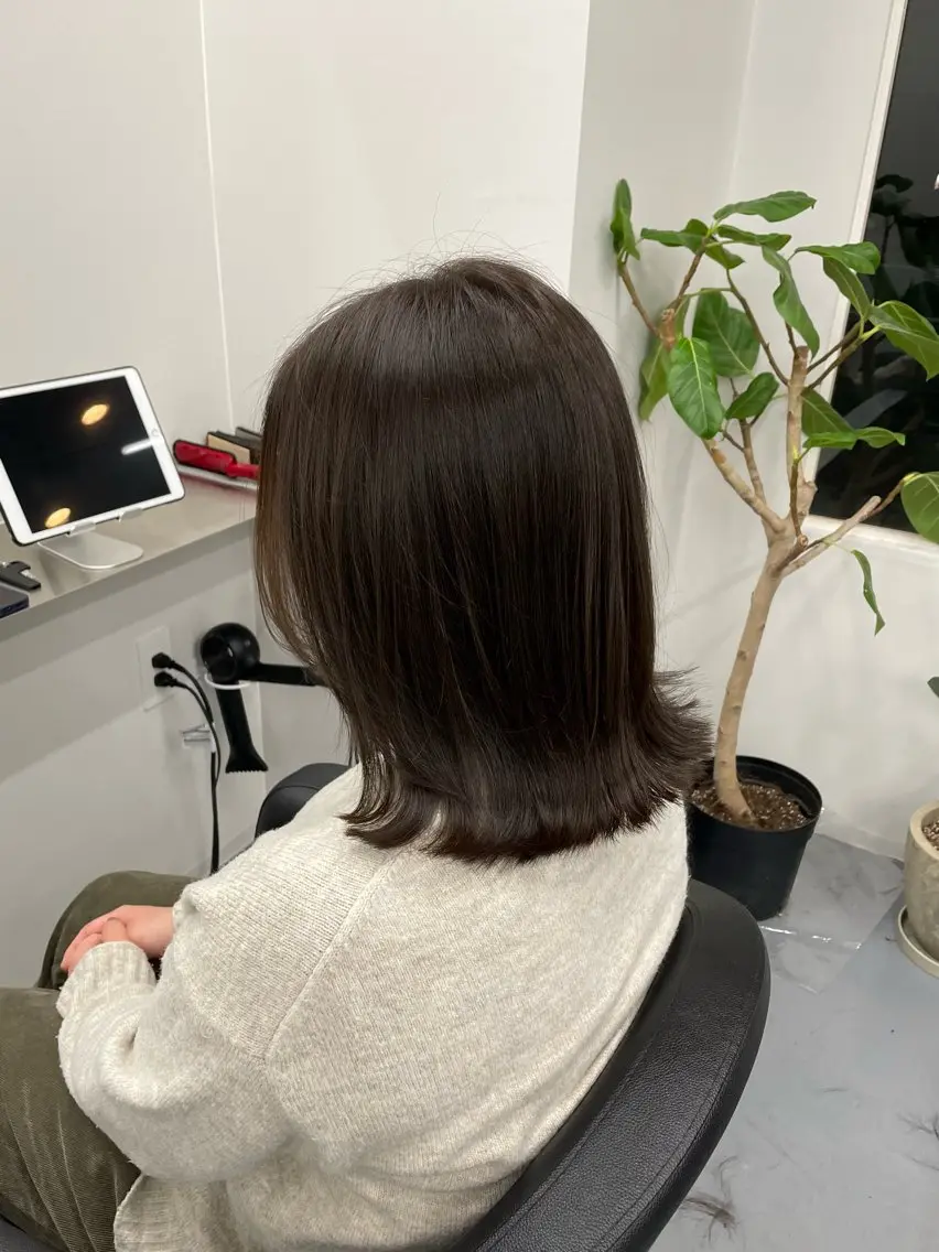 カット+シングルカラー🫧の写真