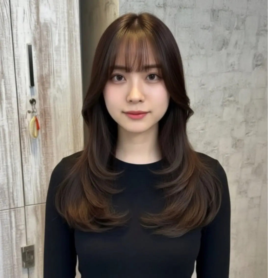 ミディアム カラー カット ✨髪質改善カラー✨ ななみのヘアスタイル