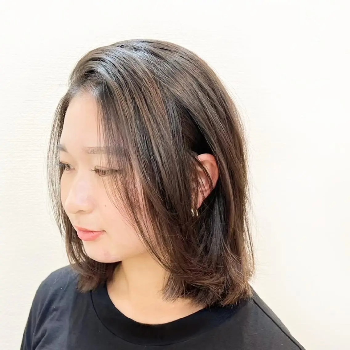 ミディアム カラー ヘアアレンジ かなざわ あかりのヘアスタイル