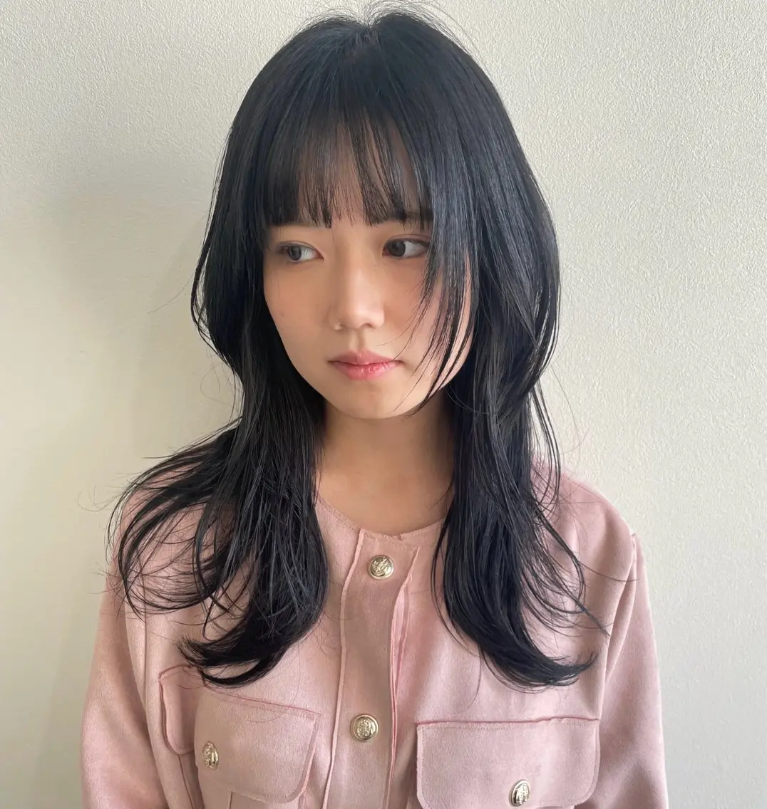ロング カラー グレージュ ハイレイヤー 韓国風ヘア レイヤーカット risako🇰🇷 韓国ヘア/レイヤーのヘアスタイル