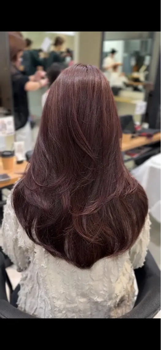 ロング 似合わせ×透明感カラ ーなら🎀マリアのヘアスタイル