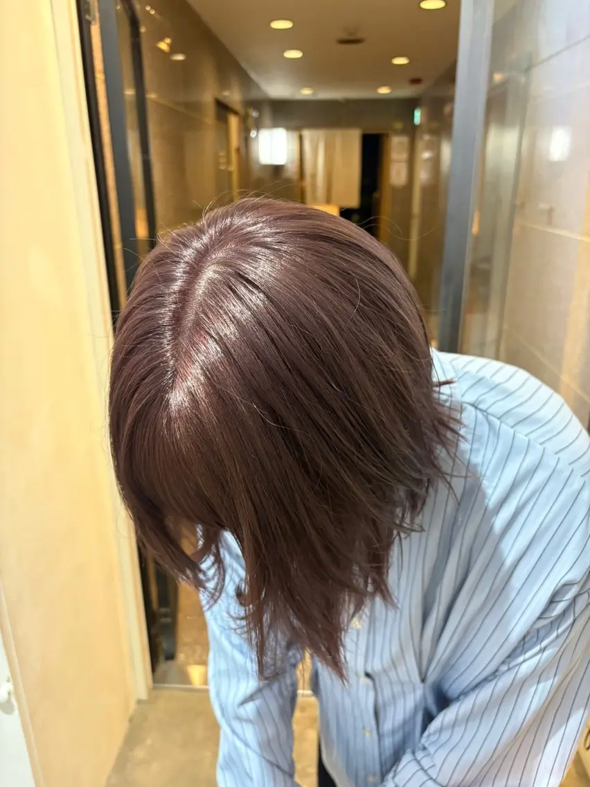 【期間限定価格‼️】ブリーチオンカラー✨️🩷ボブ、ミディアム‼️リタッチのみ✧の写真
