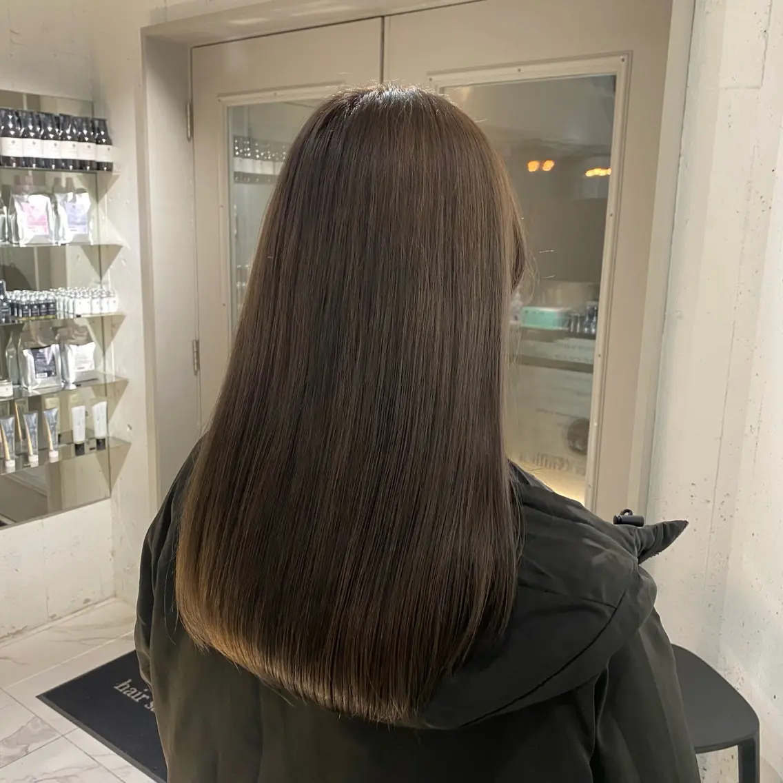 ロング カラー ヘアカラー トリートメント ヘッドスパ ヘアセット 顔まわりカット/縮毛 /赤み消し/じょうのヘアスタイル