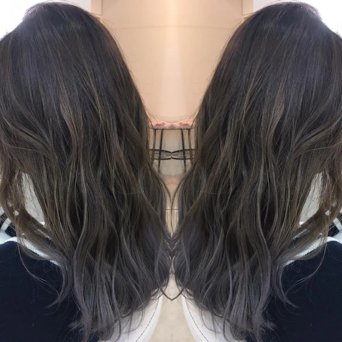 セミロング ロング カラー 髪質改善 中川　翔のヘアスタイル