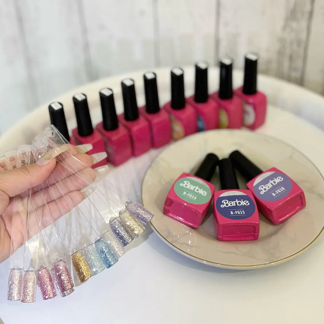 ネイル フラッシュネイル ジェルネイル ラメ(グリッター) ラメグラデーション Hal nail Nanamiのネイルデザイン