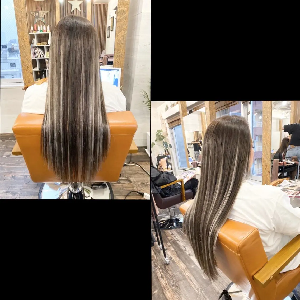 💖艶カラー＋最高級毛質最長70cm編み込みエクステ50本💖の写真