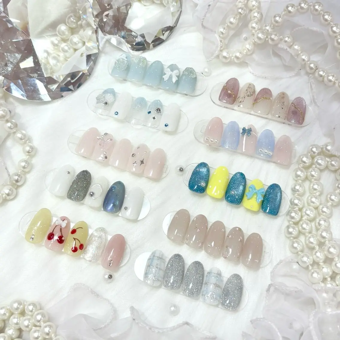 🔰口コミ記入必須【Jr】HAND⭐️オフなし⭐️🌸春デザイン🌸🌧️梅雨の新作デザイン🌧️🩵の写真